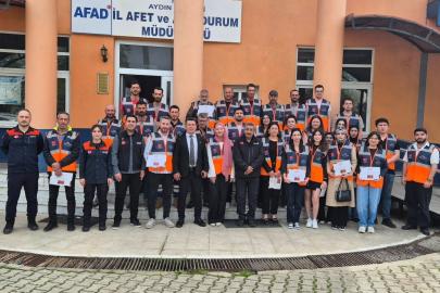 AFAD gönüllülerine sertifika ve kimlikleri teslim edildi