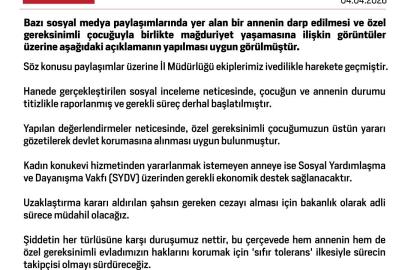 Aile ve Sosyal Hizmetler Bakanlığı: "Özel gereksinimli çocuğumuzun devlet korumasına alınması uygun bulunmuştur"