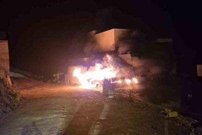 Alanya’da müstakil evde çıkan yangın korkuttu