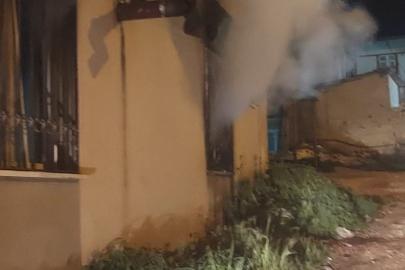 Alrınözü’de ev yangını