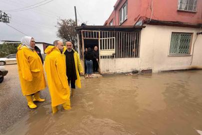 Antakya Belediyesi, sel afetinin vurduğu noktalarda incelemelerde bulundu