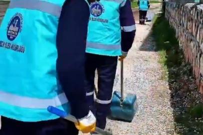 Antakya Belediyesi, Suvatlı Mahallesi’nde temizlik çalışmalarını sürdürüyor