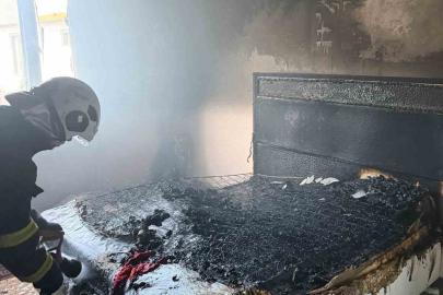 Antakya’da ev yangını