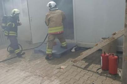 Antakya’da konteyner yangını