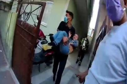 Apartmanda korkutan yangın: 9 kişi tahliye edildi