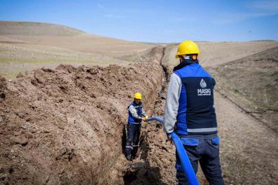 Arguvan Gümüşlü’ye bin 500 metrelik içme suyu hattı