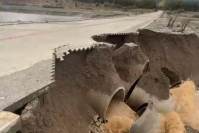 Aşırı yağışlar Akdağ Tabiat Parkı’na çıkan yolu çökertti