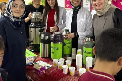 Aydıntepe’de öğrencilerden çay festivali