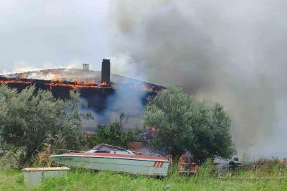 Ayvacık’ta villa yangını