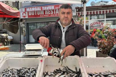 Balık tezgahlarında kıyı balıkçılığı mesaisi