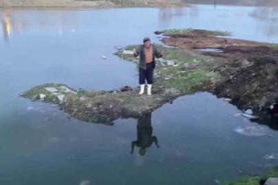 Baraj taştı, sular köye ulaştı, suya düşen buzağı kurtarılamadı