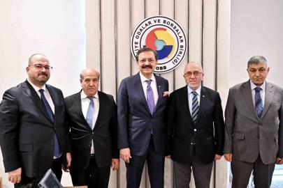 Başkan Dumandağ, TOBB Başkanı Hisarcıklıoğlu ile bir araya geldi