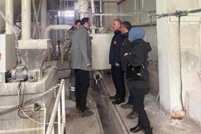 Bayburt’ta doğal taş üretim tesisinde çevre denetimi yapıldı