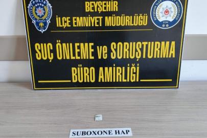 Beyşehir’de polis ekiplerinden uyuşturucu ve kaçakçılık operasyonu
