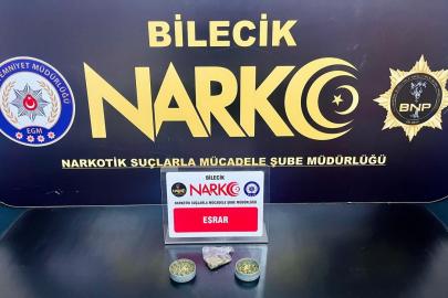 Bilecik’te esrar ve uyuşturucu aparatı ele geçirildi: 1 gözaltı