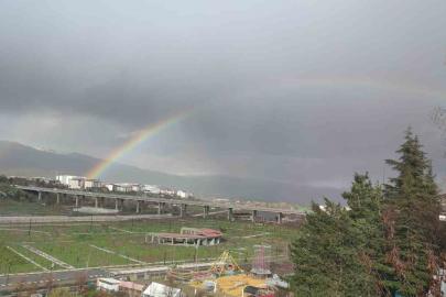 Bingöl’de gökkuşağı görsel şölen oluşturdu
