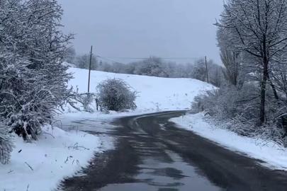 Bolu’da nisan ayında kar sürprizi