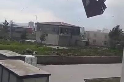 Burası Amerika değil Diyarbakır: Şiddetli fırtına evin çatısını uçurdu