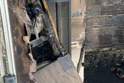 Burdur’da evin balkonunda çıkan yangın korkuttu