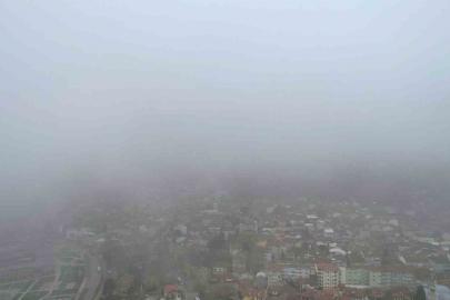 Bursa’da şehrin üzerine sis çöktü