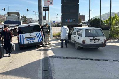 Çalınan otomobil akaryakıt istasyonunda bulundu