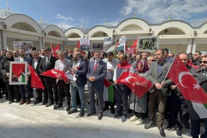Çanakkale’de İsrail’in Filistinli esirleri hedef alan ’idam yasası’ protesto edildi