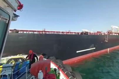 Çanakkale’de sürüklenen tanker demirletildi