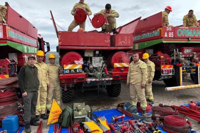 Demirci’de orman yangınlarına karşı uygulamalı eğitim