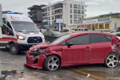 Denizli’de zincirleme trafik kazası: 4 yaralı
