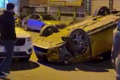 Diyarbakır’da otomobil takla attı: 3 yaralı