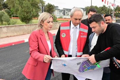 Duacı’da alt yapı çalışmaları tamamlanan 34 sokağa sıcak asfalt