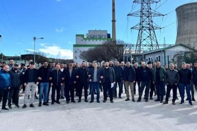 (Düzeltme) Kütahya Tunçbilek’te elektrik üretim işçileri eylemde