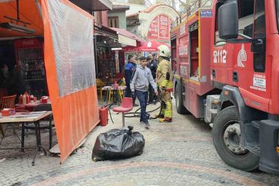 Edirne’de ahşap binada korkutan baca yangını