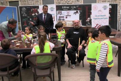 Edirne’de geçmişin izleri minik ellerle boyandı