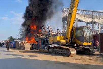 Edirne’de hurdacılar sitesinde çıkan yangın korkuttu