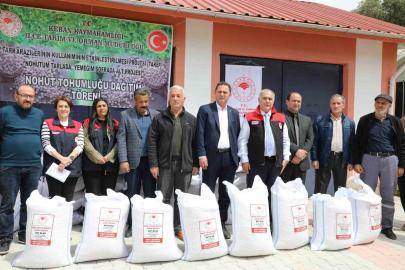 Elazığ’da 150 üreticiye 24 ton nohut tohumu dağıtıldı