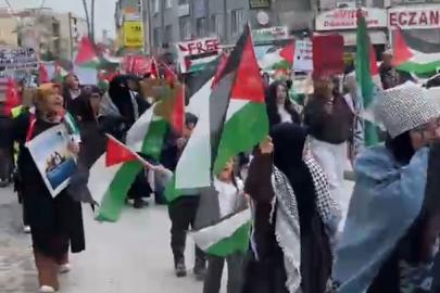 Ereğli’de Filistin’e destek yürüyüşü