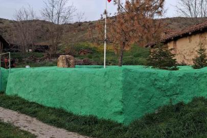 Eşankara Dede türbesinde bakım çalışmaları