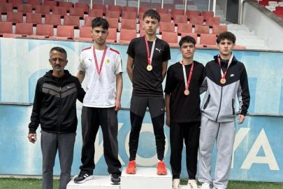 Eskişehirli atletler Konya’dan madalya ile döndü