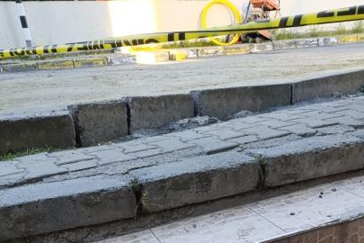 Eyüpsultan’da doğalgaz çalışmasında havan topu mermisi olduğu değerlendirilen mühimmat bulundu