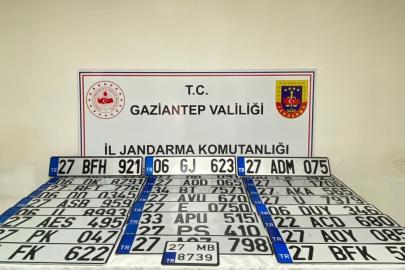 Gaziantep’te 27 adet sahte plaka ele geçirildi: 2 gözaltı