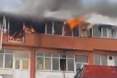 Gaziantep’te ayakkabı imalathanesinde korkutan yangın