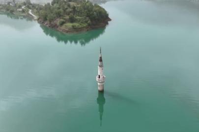 Geçmişin izi su üstünde: Minare ayakta