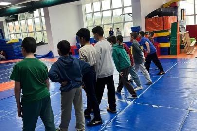 Geleceğin pehlivanları güreş kursuyla yetişiyor