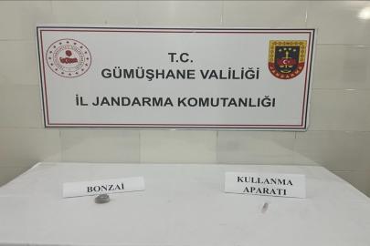 Gümüşhane’de uyuşturucu operasyonunda 1 şüpheli yakalandı