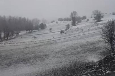 Halkapınar’da nisan ayında kar sürprizi