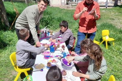 Hisarcık’ta özel öğrencilere yönelik açık hava sanat ve kitap platformu