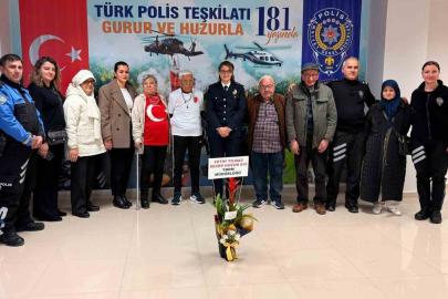 Huzurevi sakinlerinden emniyete anlamlı ziyaret