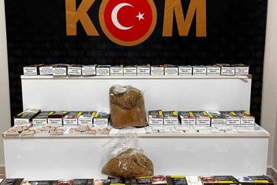 İş yerine yapılan operasyonda 12 bin adet dolu makaron bulundu