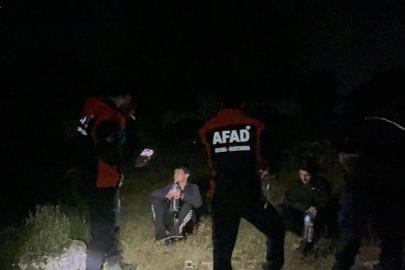 İzmir’de dağlık alanda mahsur kalan çocuklar kurtarıldı